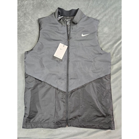 NEW Nike Vest Men's Medium Therma-FIT ADV Vapor Repel Full Zip Golf Hike Camp